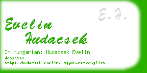 evelin hudacsek business card